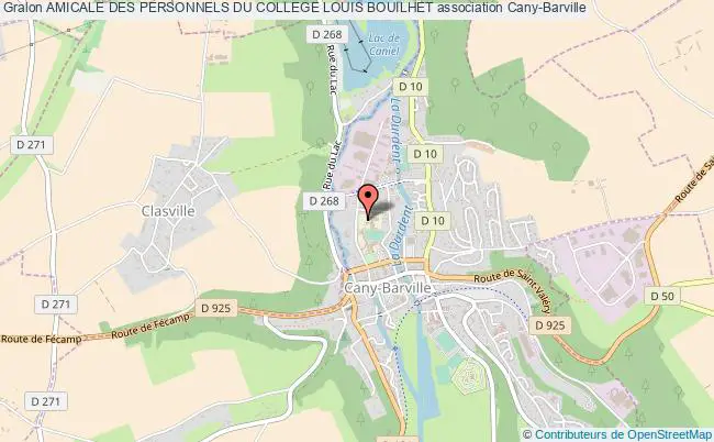plan association Amicale Des Personnels Du College Louis Bouilhet Cany-Barville