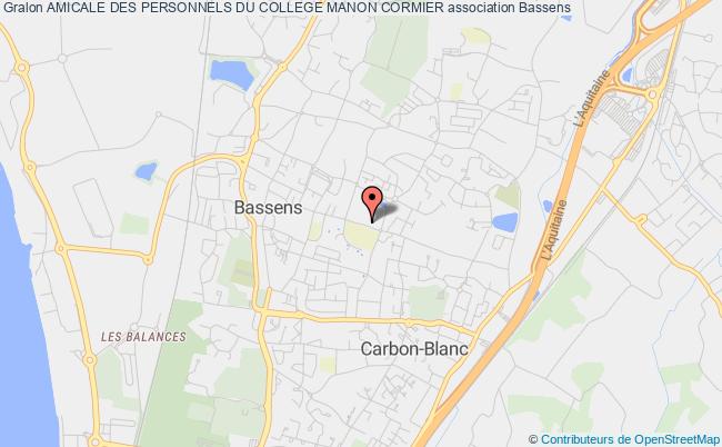 plan association Amicale Des Personnels Du College Manon Cormier Bassens