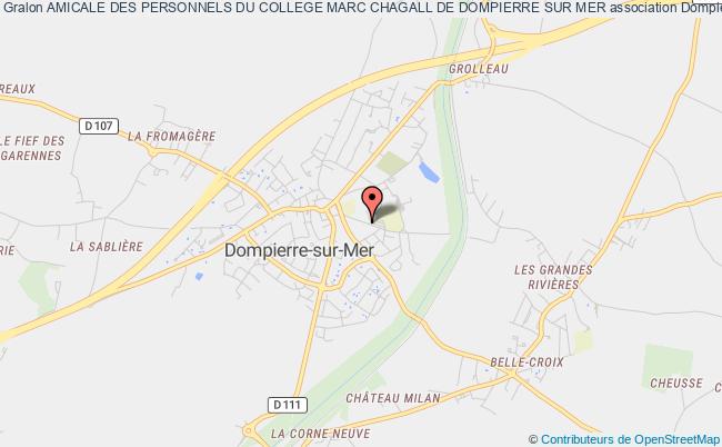 plan association Amicale Des Personnels Du College Marc Chagall De Dompierre Sur Mer Dompierre-sur-Mer