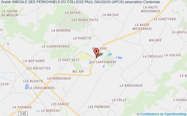plan association Amicale Des Personnels Du College Paul Gauguin (apcg) Cordemais