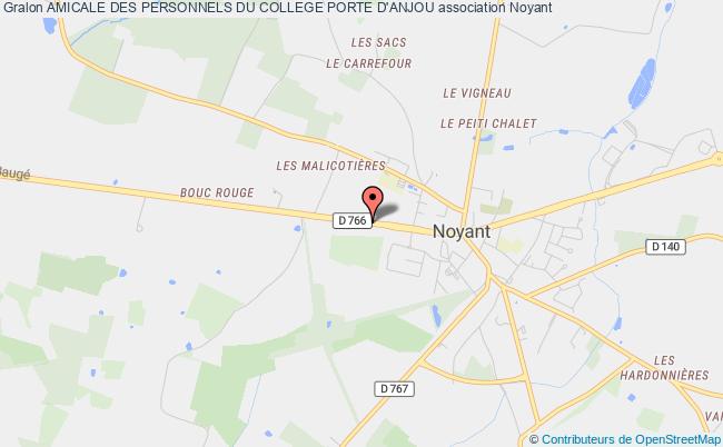 plan association Amicale Des Personnels Du College Porte D'anjou Noyant-Villages