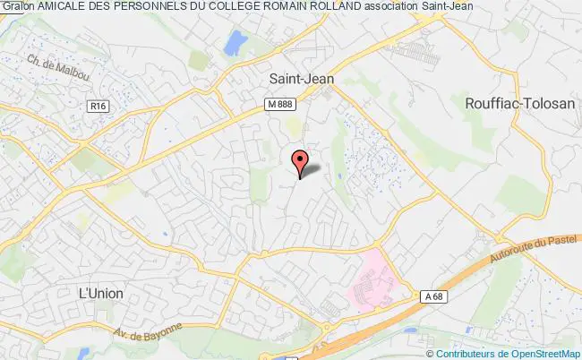 plan association Amicale Des Personnels Du College Romain Rolland Saint-Jean