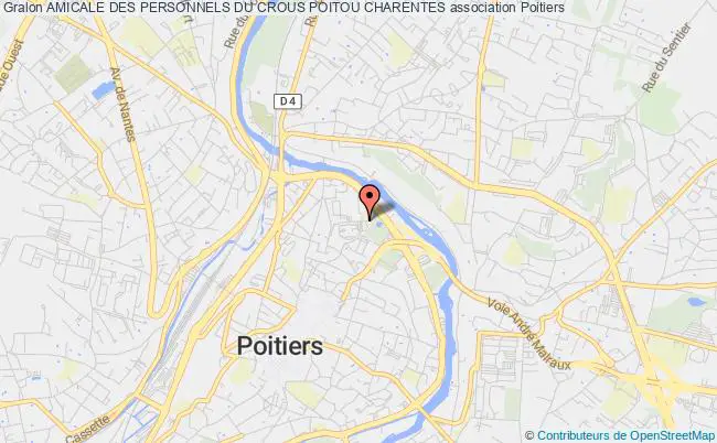 plan association Amicale Des Personnels Du Crous Poitou Charentes Poitiers
