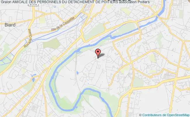 plan association Amicale Des Personnels Du Detachement De Poitiers Poitiers cedex