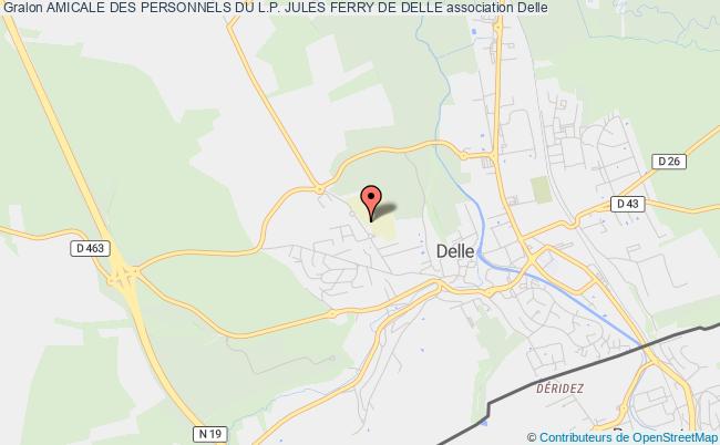 plan association Amicale Des Personnels Du L.p. Jules Ferry De Delle Delle