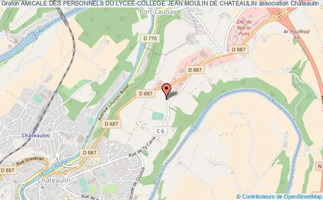 plan association Amicale Des Personnels Du Lycee-college Jean Moulin De Chateaulin Châteaulin