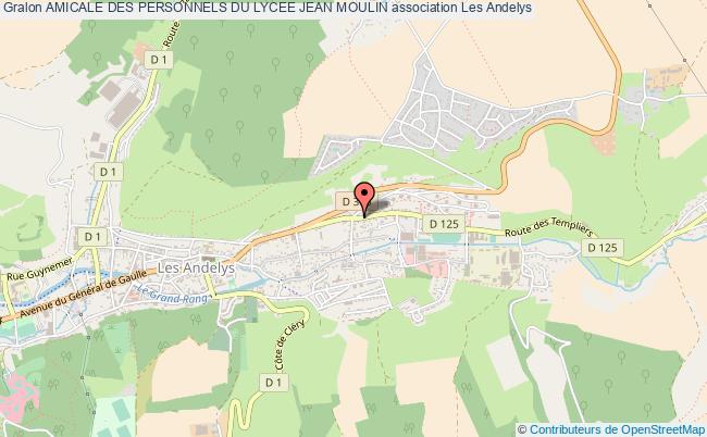 plan association Amicale Des Personnels Du Lycee Jean Moulin Les   Andelys