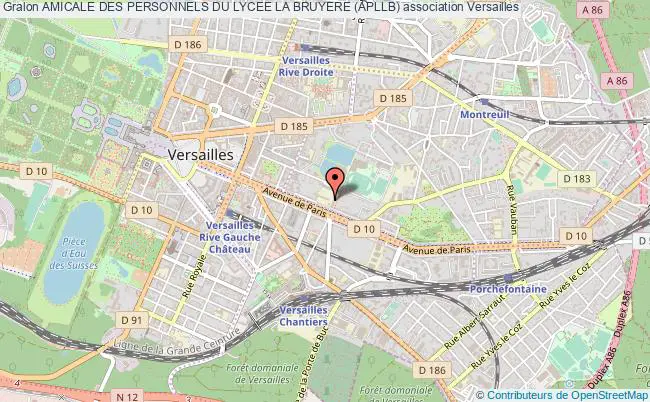 plan association Amicale Des Personnels Du Lycee La Bruyere (apllb) Versailles