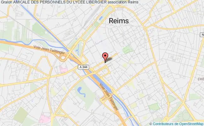 plan association Amicale Des Personnels Du Lycee Libergier Reims
