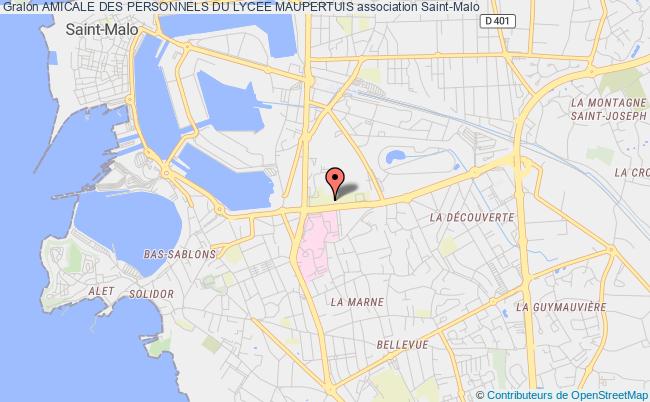 plan association Amicale Des Personnels Du Lycee Maupertuis Saint-Malo