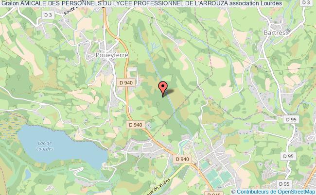 plan association Amicale Des Personnels Du Lycee Professionnel De L'arrouza Lourdes