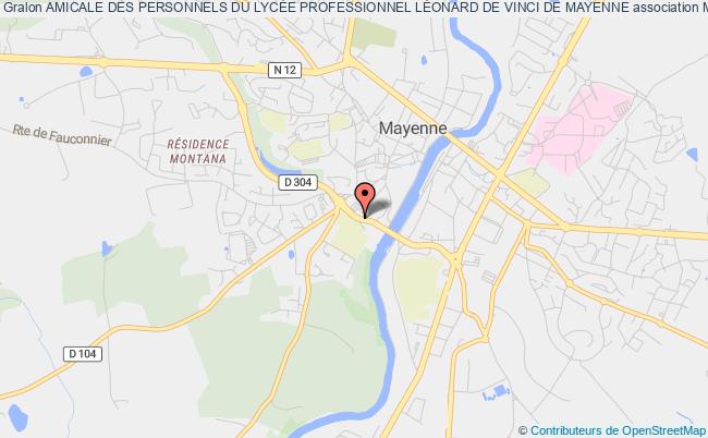 plan association Amicale Des Personnels Du LycÉe Professionnel LÉonard De Vinci De Mayenne Mayenne