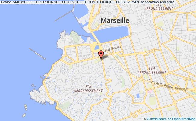 plan association Amicale Des Personnels Du LycÉe Technologique Du Rempart Marseille