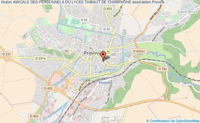 plan association Amicale Des Personnels Du Lycee Thibaut De Champagne Provins