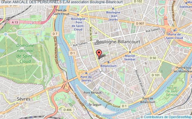 plan association Amicale Des Personnels Ejm Boulogne-Billancourt