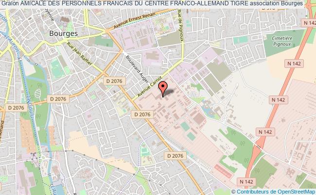 plan association Amicale Des Personnels Francais Du Centre Franco-allemand Tigre Bourges