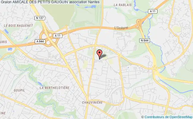 plan association Amicale Des Petits Gauguin Nantes
