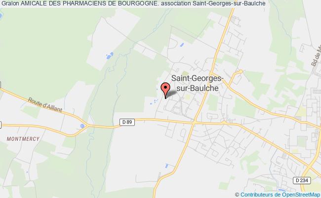 plan association Amicale Des Pharmaciens De Bourgogne. Saint-Georges-sur-Baulche