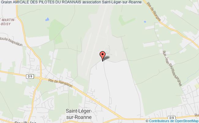 plan association Amicale Des Pilotes Du Roannais Saint-Léger-sur-Roanne