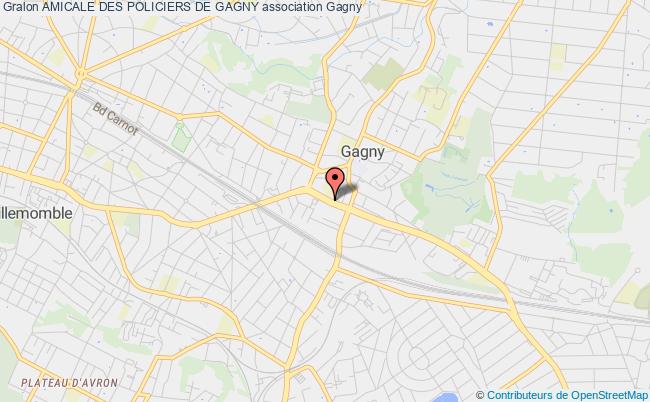 plan association Amicale Des Policiers De Gagny Gagny