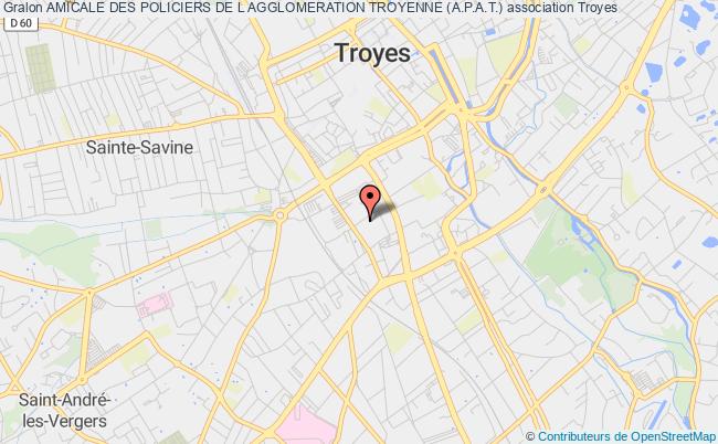 plan association Amicale Des Policiers De L Agglomeration Troyenne (a.p.a.t.) Troyes