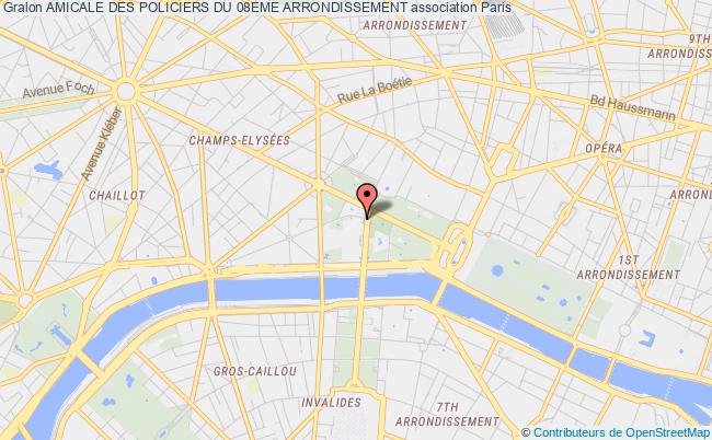 plan association Amicale Des Policiers Du 08eme Arrondissement Paris