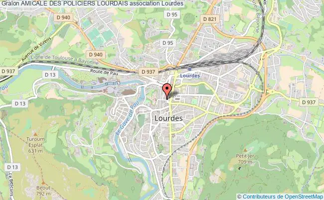 plan association Amicale Des Policiers Lourdais Lourdes