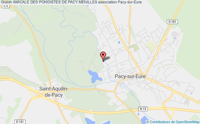 plan association Amicale Des Pongistes De Pacy Menilles Pacy-sur-Eure