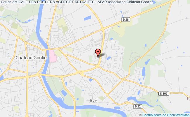 plan association Amicale Des Postiers Actifs Et Retraites - Apar Château-Gontier-sur-Mayenne