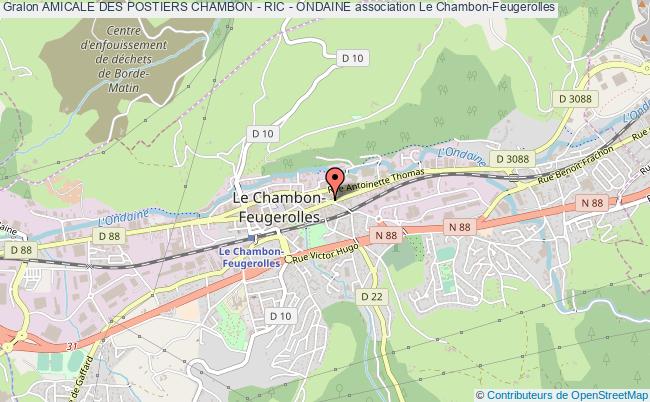 plan association Amicale Des Postiers Chambon - Ric - Ondaine Le    Chambon-Feugerolles