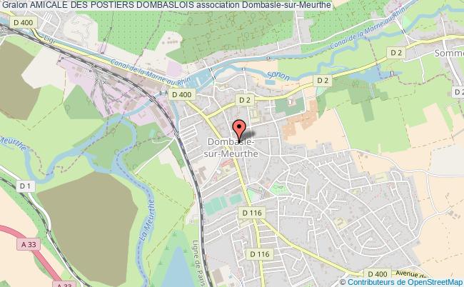 plan association Amicale Des Postiers Dombaslois Dombasle-sur-Meurthe