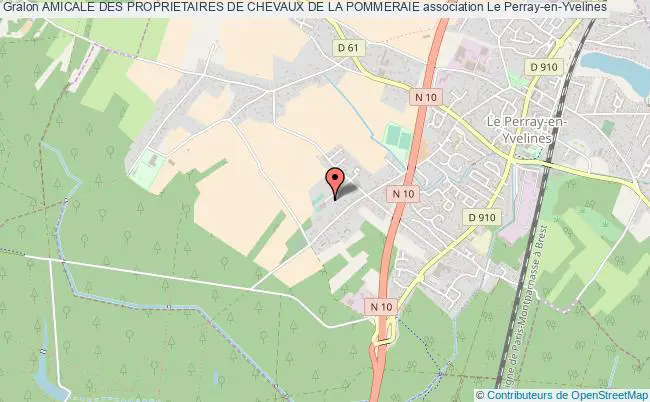 plan association Amicale Des Proprietaires De Chevaux De La Pommeraie Le    Perray-en-Yvelines
