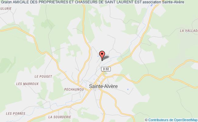 plan association Amicale Des Proprietaires Et Chasseurs De Saint Laurent Est Saint-Laurent-des-Bâtons