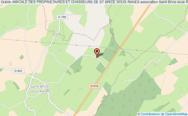 plan association Amicale Des Proprietaires Et Chasseurs De St Brice Sous Ranes Saint-Brice-sous-Rânes