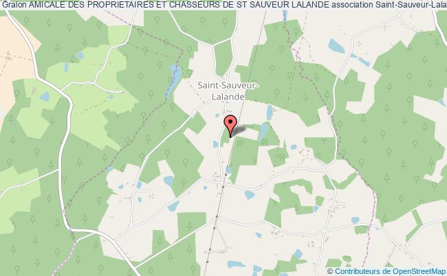 plan association Amicale Des Proprietaires Et Chasseurs De St Sauveur Lalande Saint-Sauveur-Lalande