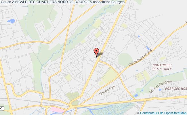 plan association Amicale Des Quartiers Nord De Bourges Bourges
