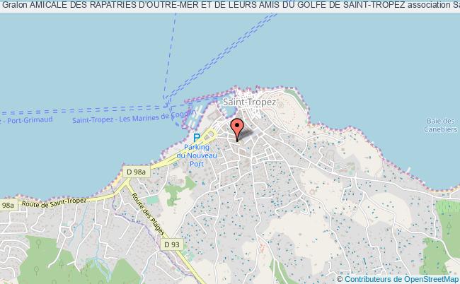 plan association Amicale Des Rapatries D'outre-mer Et De Leurs Amis Du Golfe De Saint-tropez Saint-Tropez