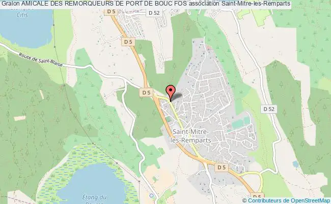 plan association Amicale Des Remorqueurs De Port De Bouc Fos Saint-Mitre-les-Remparts