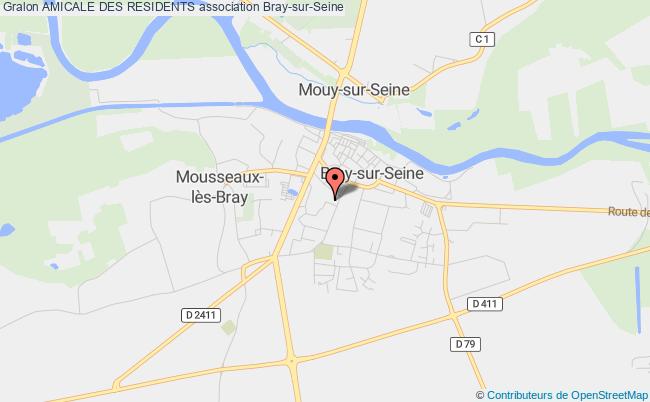 plan association Amicale Des Residents Bray-sur-Seine