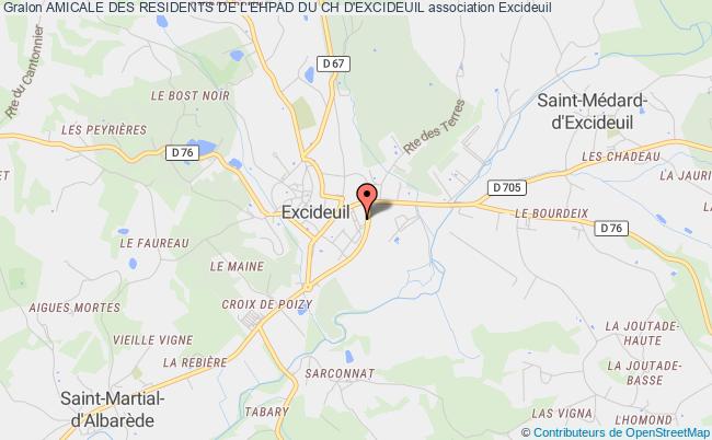 plan association Amicale Des Residents De L'ehpad Du Ch D'excideuil Excideuil