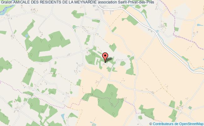 plan association Amicale Des Residents De La Meynardie Saint-Privat-des-Prés