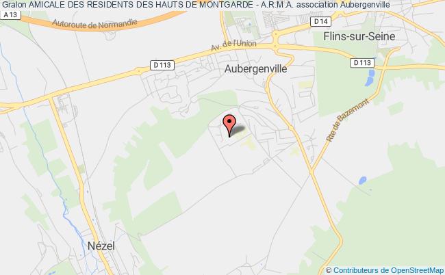 plan association Amicale Des Residents Des Hauts De Montgarde - A.r.m.a. Aubergenville