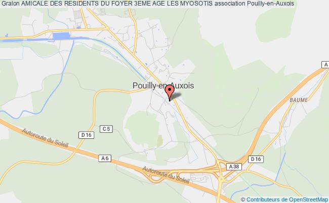 plan association Amicale Des Residents Du Foyer 3eme Age Les Myosotis Pouilly-en-Auxois