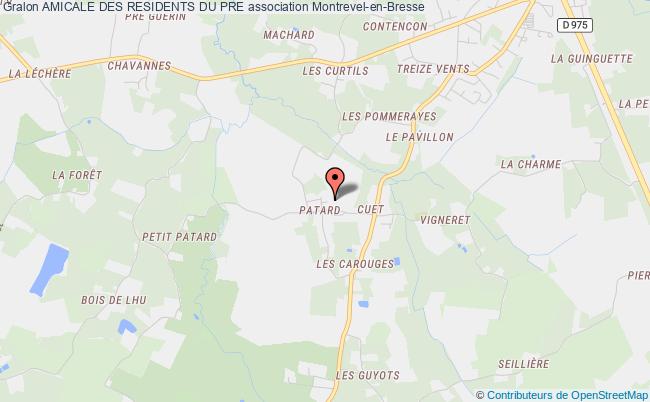plan association Amicale Des Residents Du Pre Montrevel-en-Bresse