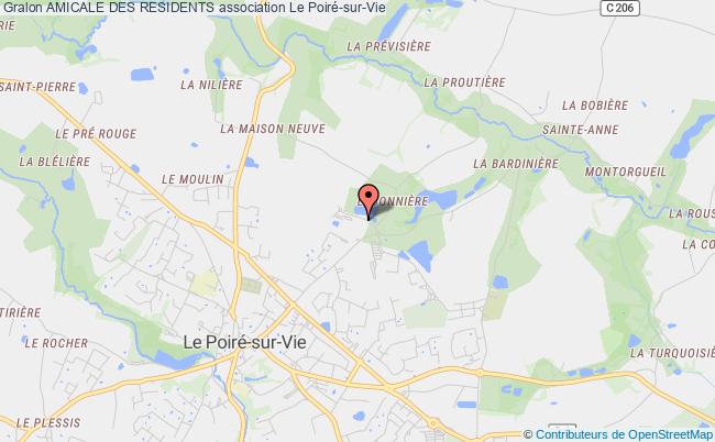 plan association Amicale Des Residents Poiré-sur-Vie