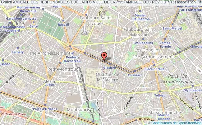 plan association Amicale Des Responsables Educatifs Ville De La 7/15 (amicale Des Rev Du 7/15) Paris