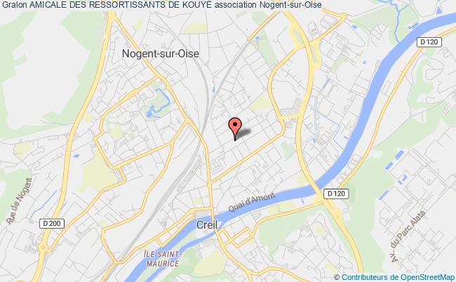 plan association Amicale Des Ressortissants De KouyÉ Nogent-sur-Oise