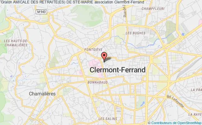 plan association Amicale Des Retraite(es) De Ste-marie Clermont-Ferrand