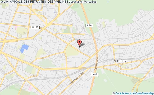 plan association Amicale Des Retraites  Des Yvelines Versailles