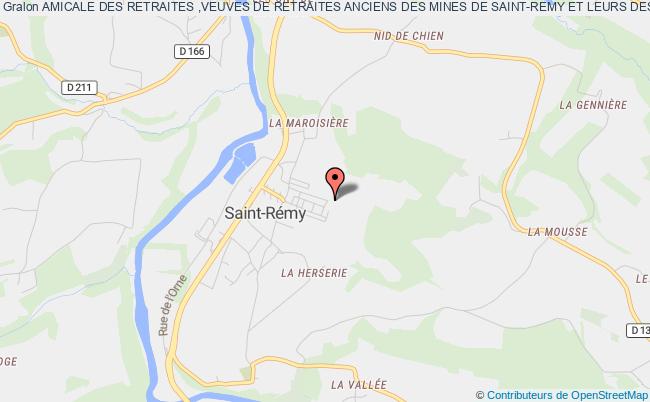 plan association Amicale Des Retraites ,veuves De Retraites Anciens Des Mines De Saint-remy Et Leurs Descendants Saint-Rémy